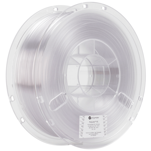 Пластик для 3D-принтера PolyMaker PolyLite PC, 1.75 мм, 1 кг, Прозрачный