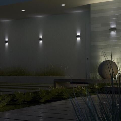 Уличный настенный светодиодный светильник 358563 STREET NT21 284 темно-серый IP54 LED 4000K 6W 85-265V CALLE