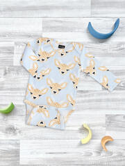 Боди Mjölk Оленята NEW с длинным рукавом