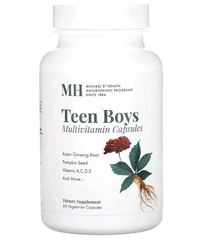 MH, Teen Boys Caps, капсулы для мальчиков-подростков, мультивитамины для ежедневного приема, 60 вегетарианских капсул