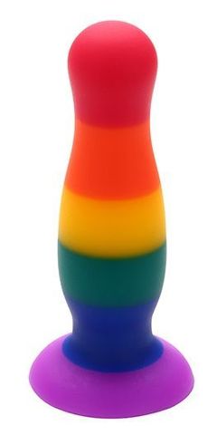 Разноцветная анальная пробка COLOURFUL PLUG - 12,5 см. - Dream Toys 21700