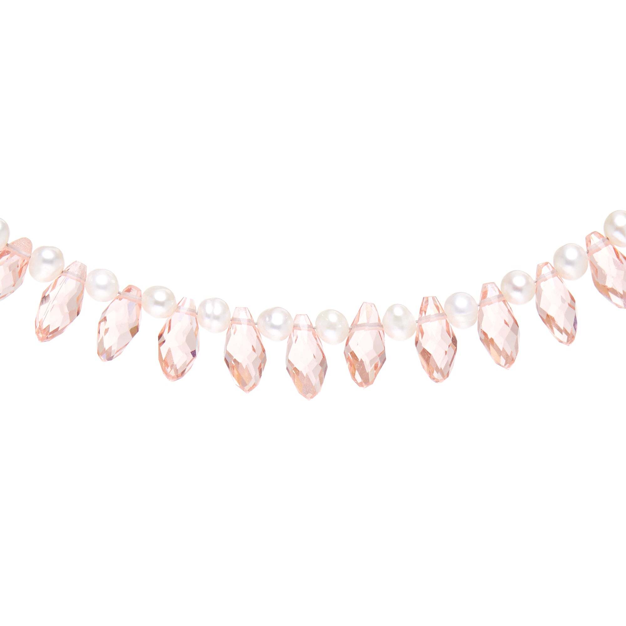 Колье Pearly Crystal Necklace - Pink