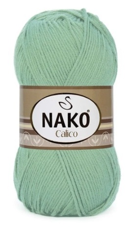 Пряжа Nako Calico 6553 салатный