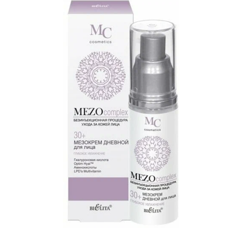 MEZOcomplex Мезокрем дневной для лица 30+ Глубокое увлажнение 50 мл. Белита