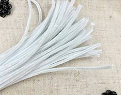 Проволока шенил/синель для рукоделия 30 см, белый