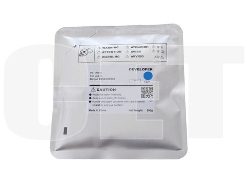 Девелопер для KONICA MINOLTA Bizhub C258/C308/C368 (CET) Cyan, 200г, 600000 стр., CET171016