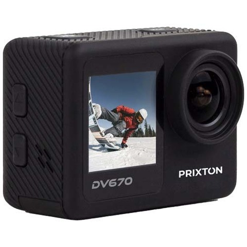 Prixton DV670 экшн-камера 4K с двумя экранами