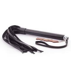 Флоггер из искусственной кожи с черной рукоятью