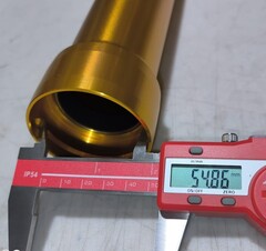 Внешний стакан пера вилки для Yamaha MT-10 / R1M 2015-2019 г.в. золотой