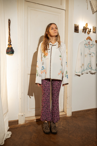 Рубашка Soeurs с Вышивкой по Краю белая