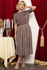 Юбка кружевная Эндис (шоколад) Ю14728-10М LT Collection