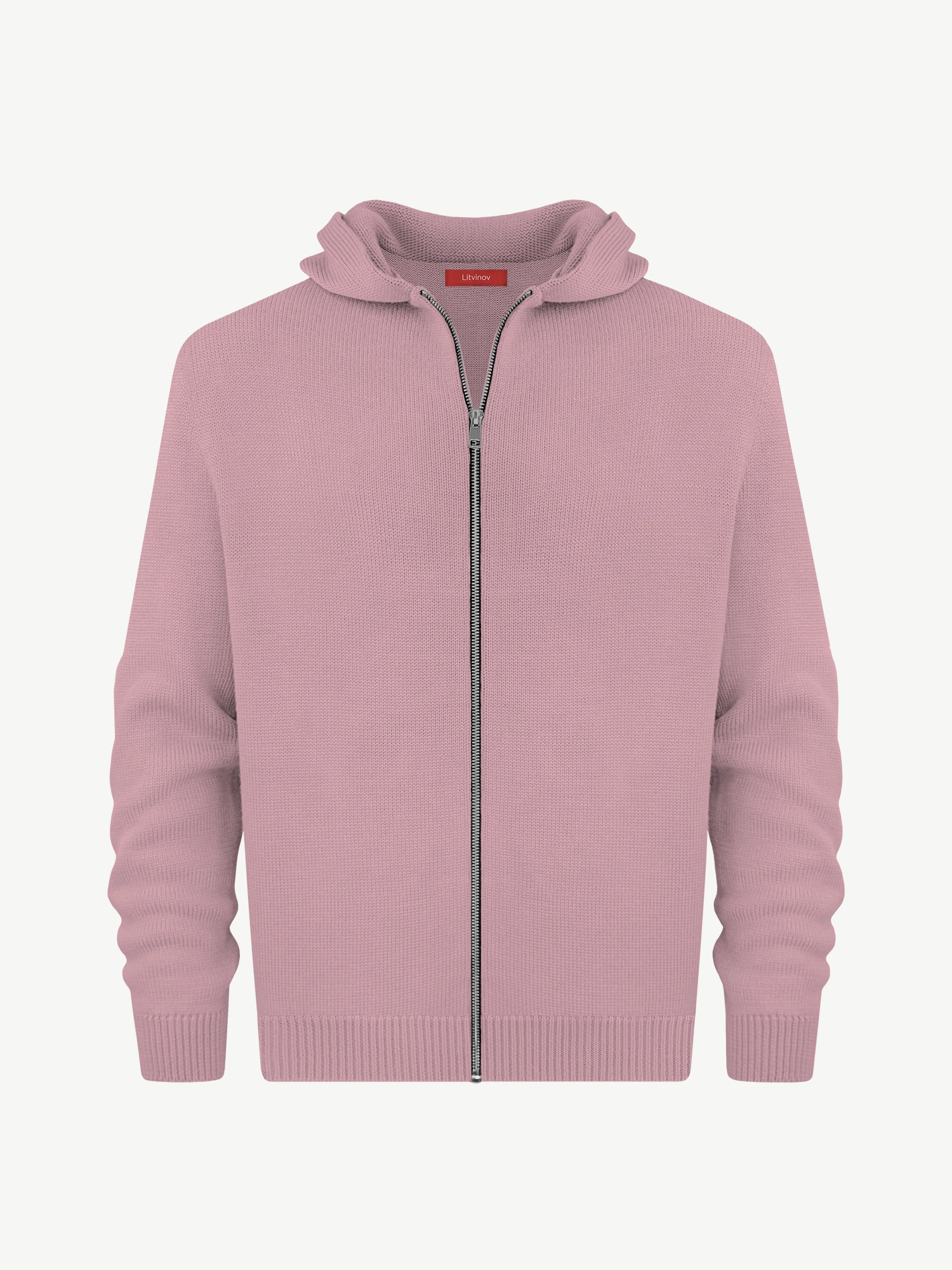 Толстовка на замке из мягкой шерсти