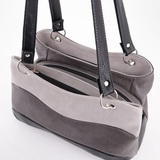 Сумка Саломея 801 мульти итальянский серо-черный