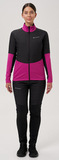 Премиальная куртка для лыж и зимнего бега Nordski Hybrid Pro 2.0 Fuchsia/Black W женская