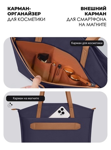 Картинка сумка городская Bange BG-6803 Navy - 5