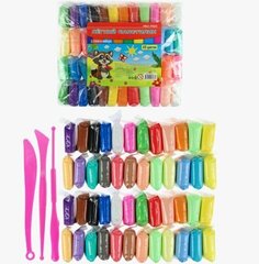 Масса для лепки. Лёгкий пластилин, 48 цв, 3 стека.