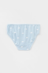 трусы/ уп  для девочки  К 1931-3уп/голубое стекло,белый,воздушные шары