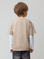 фуфайка  для мальчика  КР 302779/темно-бежевый к650