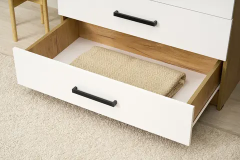 Комод Евро КМ-02 крафт / белый