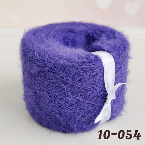 Травка с эффектом меха, длина ворса 10 мм, 054 Синий сиреневый