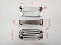 Теплообменник горячей воды (12пл.) для HYDROSTA HSG 100-200 SD (арт. 3318112300)