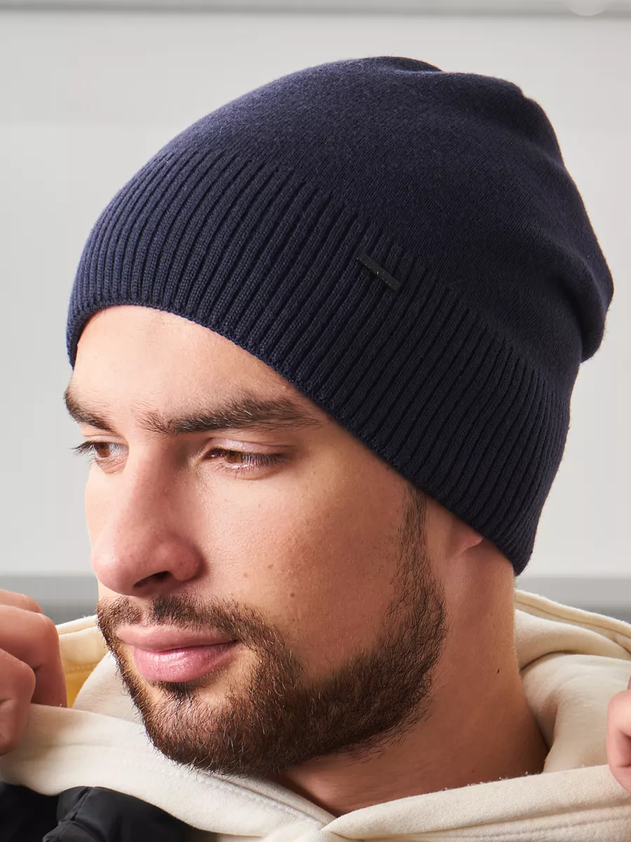 Шапка бини зимняя весенняя с флисом