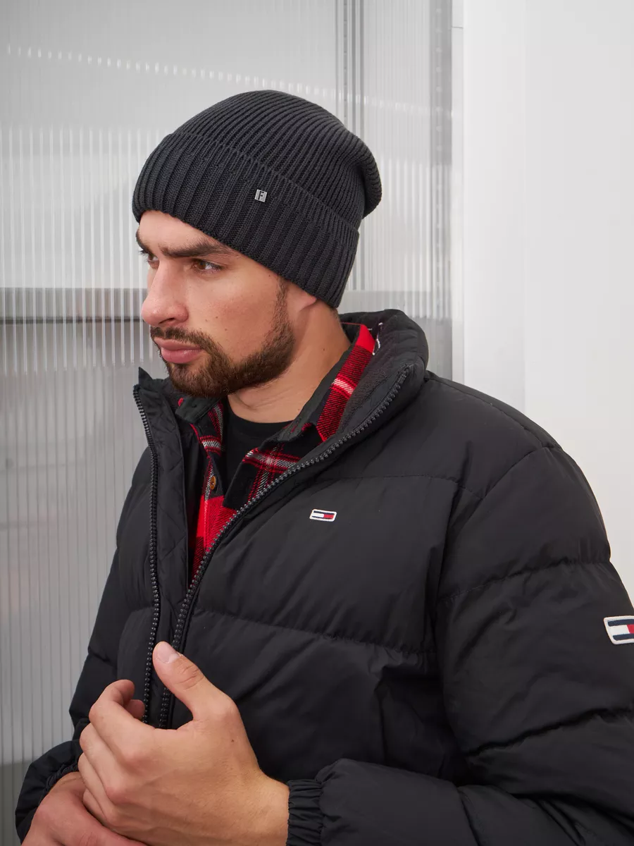 Шапка бини зимняя весенняя с флисом