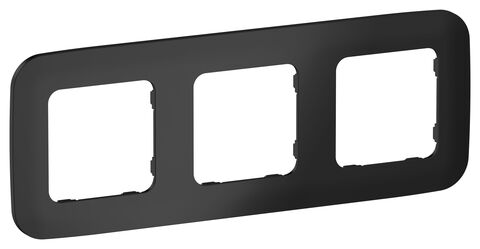 FLITE Рамка 3-мест. РУ-3-А-ФлЧ чер. IEK
