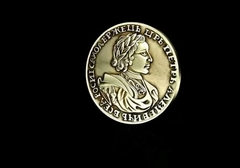 Силиконовый молд Монета 1720 г .Петр -самодержец