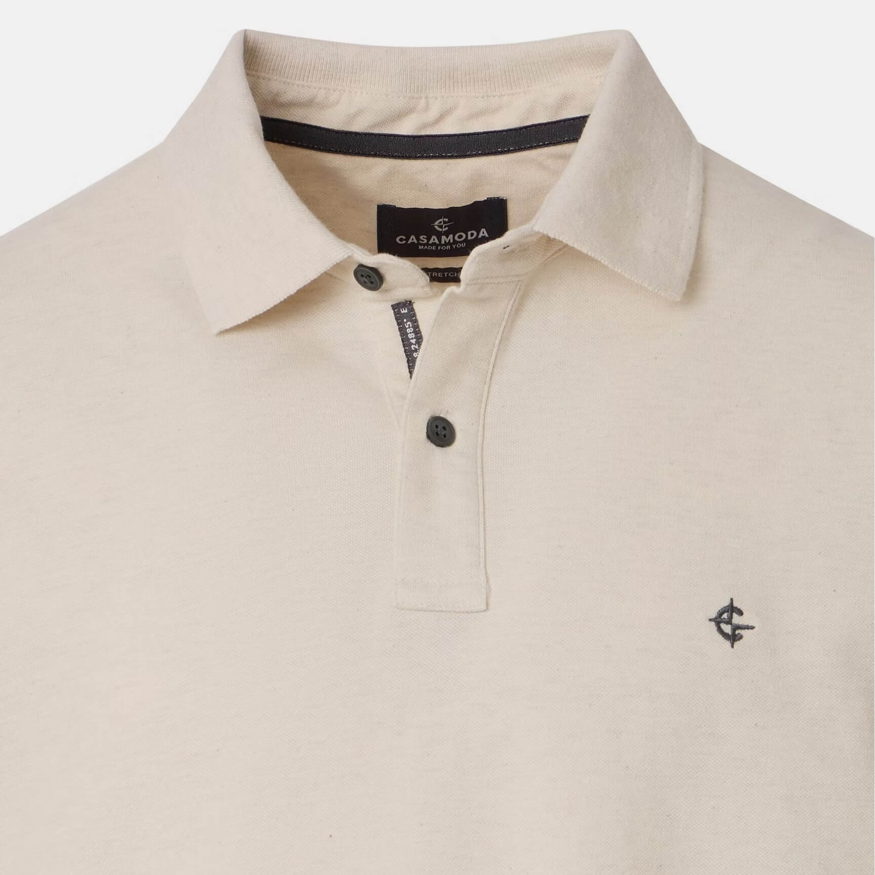 Поло мужское Casamoda 004470-002 цвет Кремовый, короткий рукав