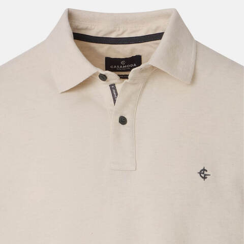 Поло мужское Casamoda 004470-002 цвет Кремовый, короткий рукав