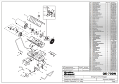 Комплект деталей QUATTRO ELEMENTI QE-70D ротор насоса с лопастями и втулкой (TK8-007-027set)