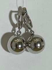 Шарики 1,5 (серьги из серебра)