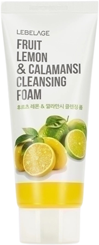 Lebelage Fruit Lemon&Calamansi Cleansing Foam Пенка для лица очищающая с экстрактами лимона и каламанси