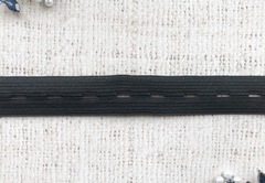 Резинка перфорированная 10 гр, ш. 2,5 см, чёрный