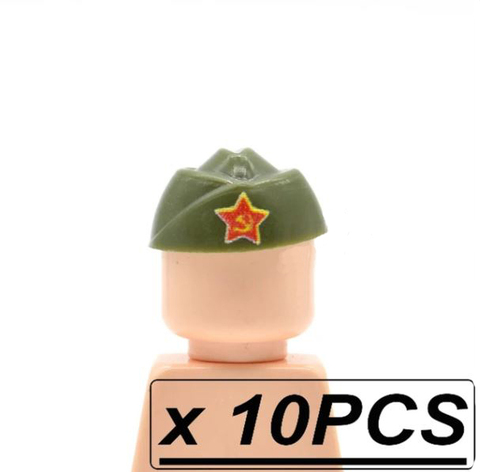 Военный головной убор для минифигурок Советская Армия набор 10 шт