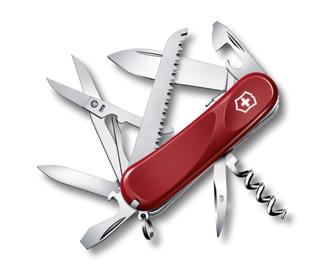 Нож складной Victorinox Evolution S17, 85 mm, 15 функций, красный