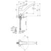 Смеситель для кухни с вентилем для посудомоечной/стиральной машины Ideal Standard CeraSprint B5346AA