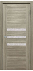Межкомнатная дверь X-6 / Цвет Тон Неаполь / Остекление "Гранит прозрачный" / Двери Верда