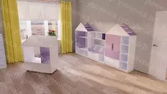 Стеллаж подвижный «Город детства»