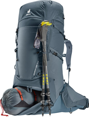 Картинка рюкзак туристический Deuter Aircontact Core 70+10 graphite-shale - 3
