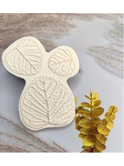 Молд пластиковый листья Эвкалипта, 12х10 см