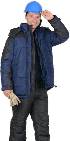 Куртка ЕВРОПА  Синий с черным