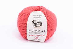 GAZZAL BABY COTTON 25 (50% хлопок, 50% полиакрил, 25гр/82м)