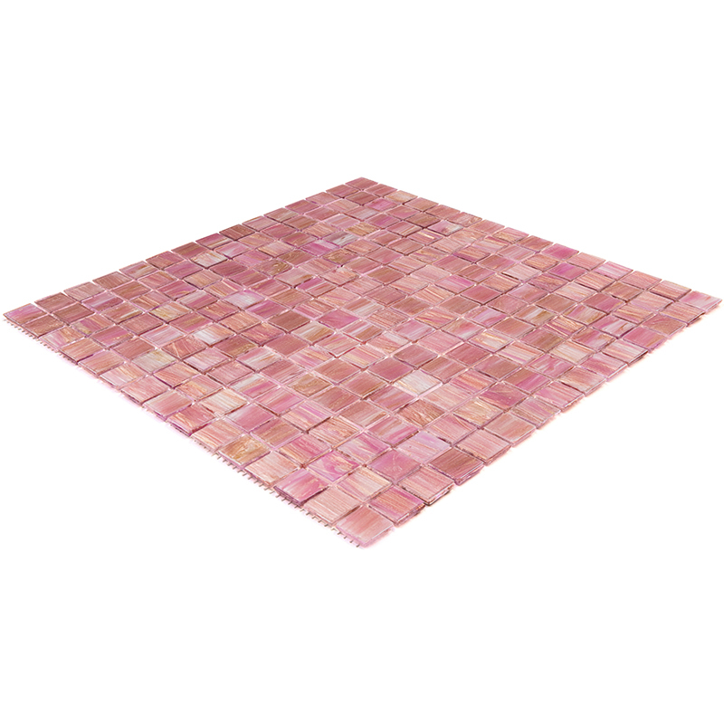 STE294 Мозаика одноцветная чип 20 стекло Alma Mono Color розовый квадрат глянцевый