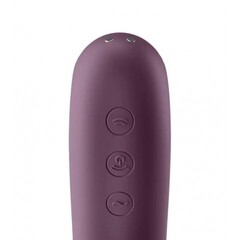 Вибромассажер с вакуумной стимуляцией Satisfyer Dual Kiss wine фиолетовый