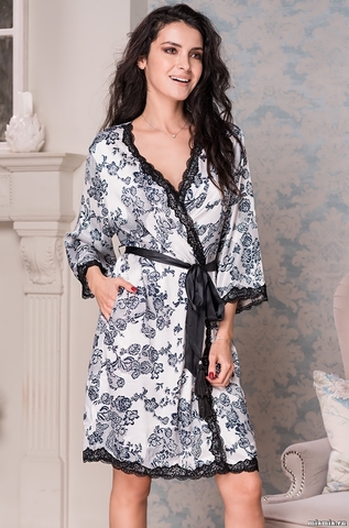 Короткий халат Mia-Mella 8163 PAULINA