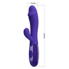 Фиолетовый вибратор-кролик Snappy-Yourth - 19 см. - 
