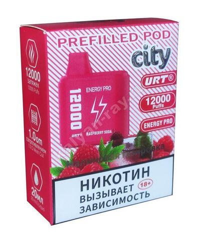 Картридж City Energy Pro - Малиновая Газировка 12000 затяжек