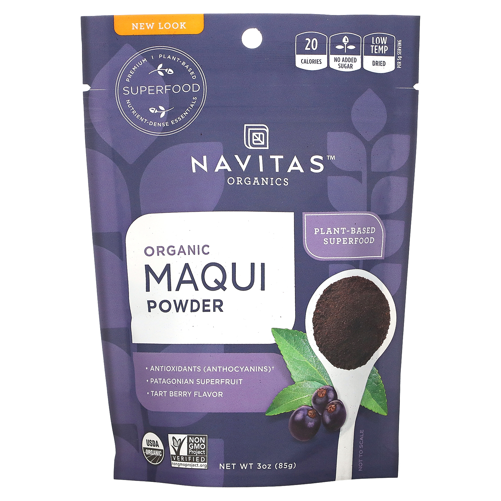 Navitas Organics, Органический порошок маки, тарт, 85 г (3 унции) NAV ...